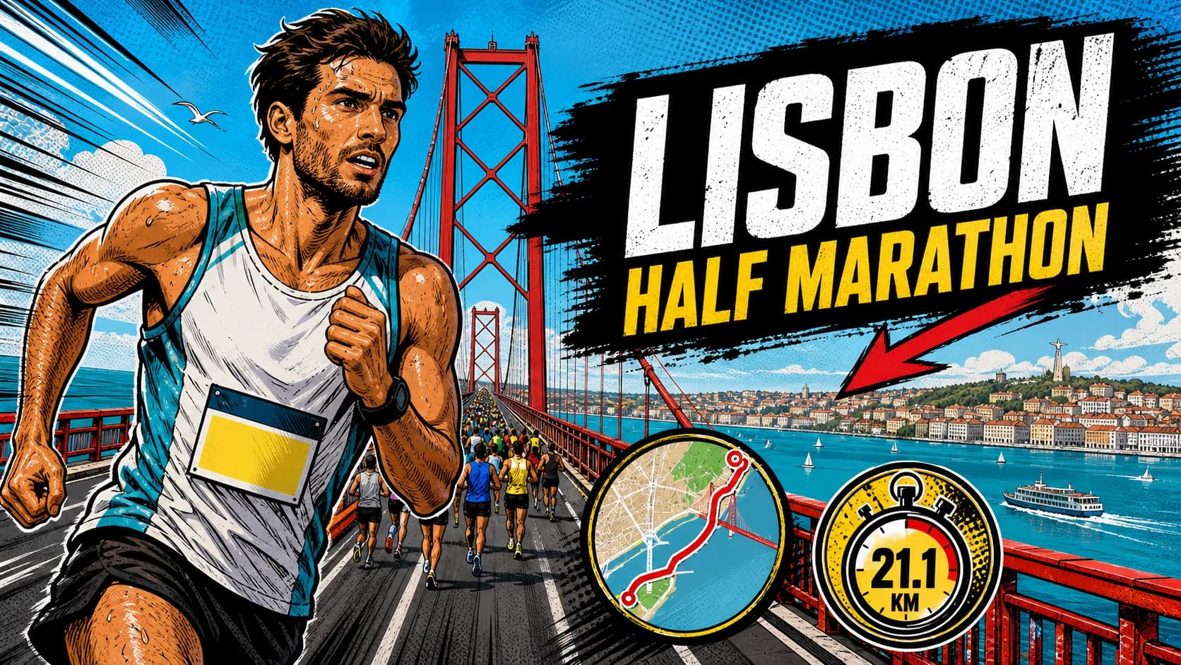 Guía Completa EDP Lisbon Half Marathon 2027 — Pista de Récord Mundial, Puente 25 de Abril y Cómo Prepararla