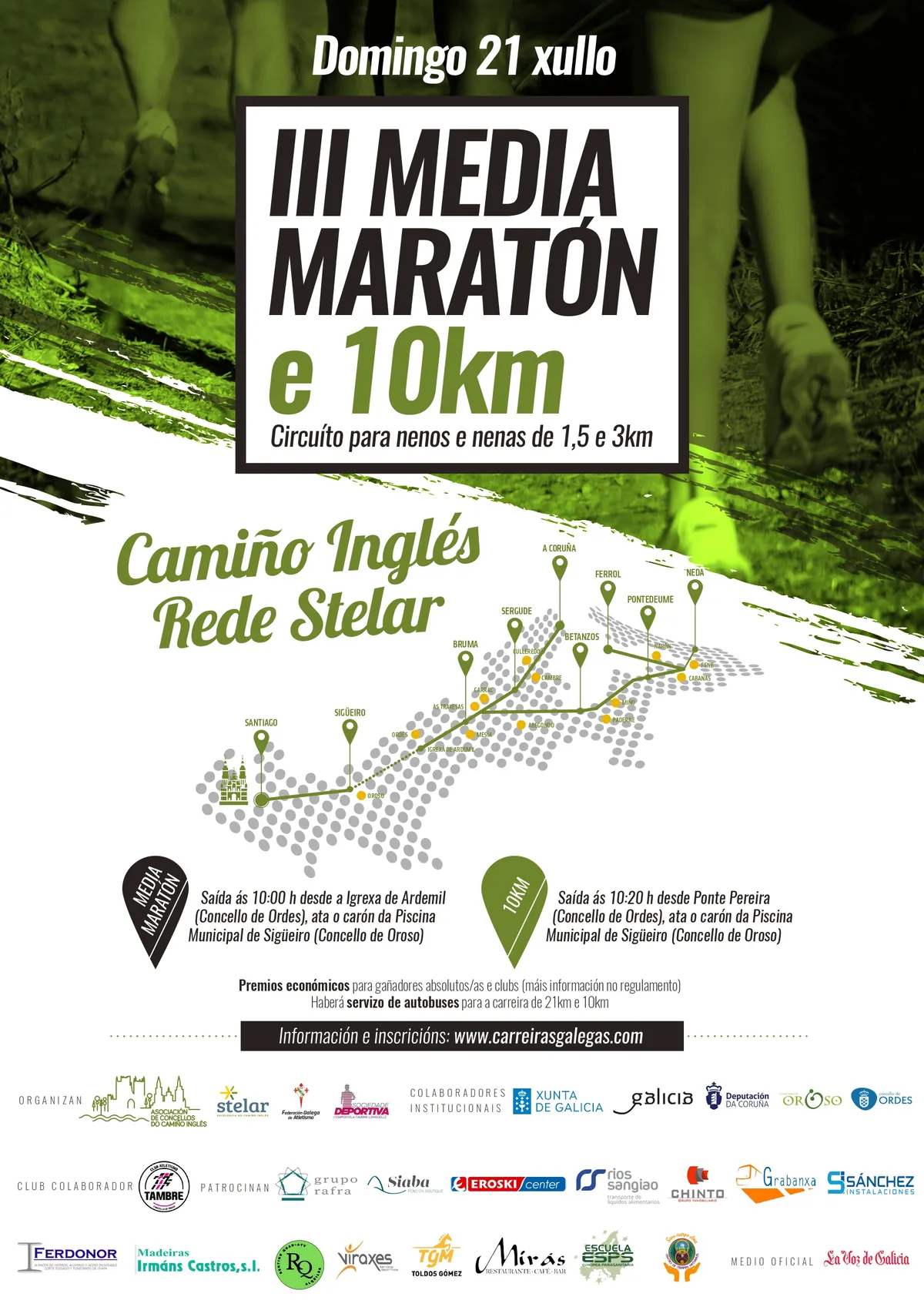 Media Maratón e 10qm Camiño Inglés - Red Stelar